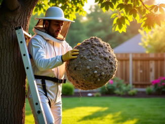 Nid de guêpes en hauteur : comment s’en débarrasser en toute sécurité