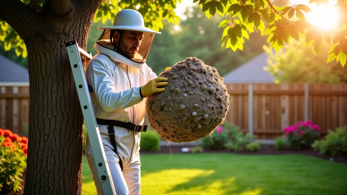 Nid de guêpes en hauteur : comment s’en débarrasser en toute sécurité